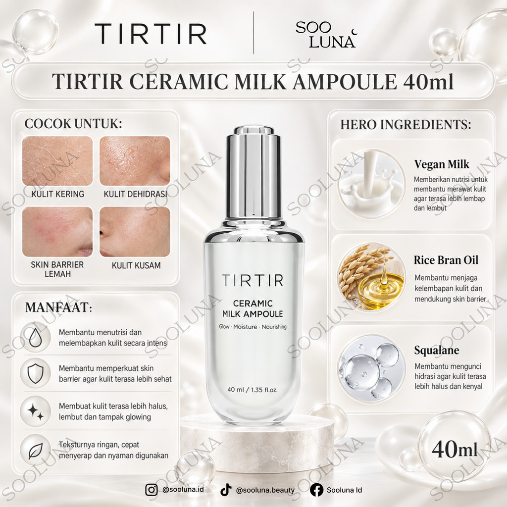 TIRTIR CERAMIC MILK AMPOULE 40ml