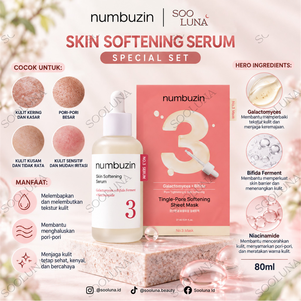 Numbuzin Skin Softening Serum 80ml Special Set