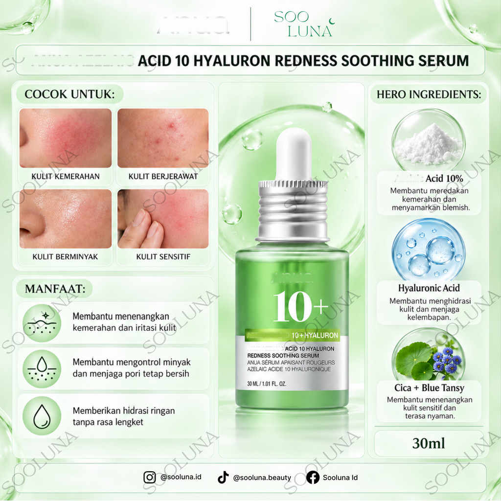 4NU4 4Z3LAlC 4CID 10 Hyaluron Redness Soothing Serum 30ml