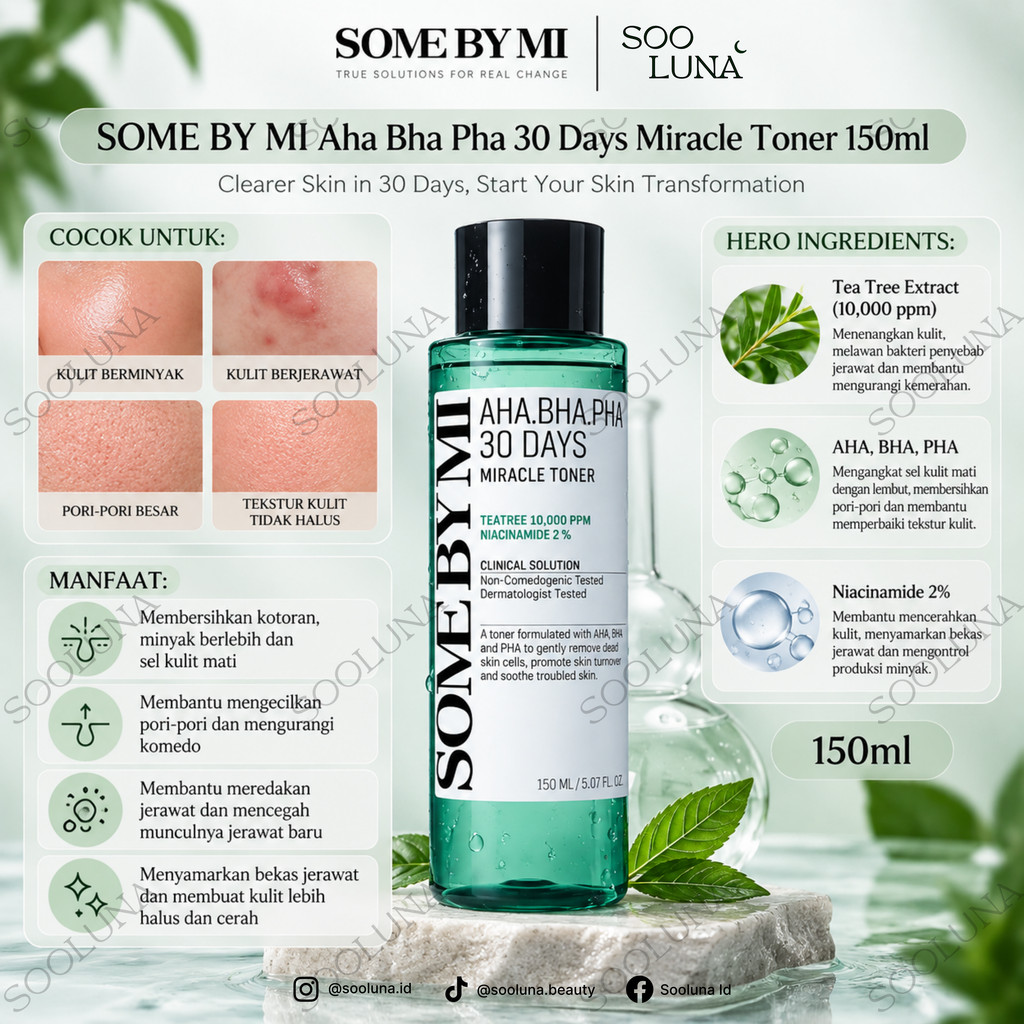 SOME BY MI Aha Bha Pha 30 Days Miracle Toner 150ml