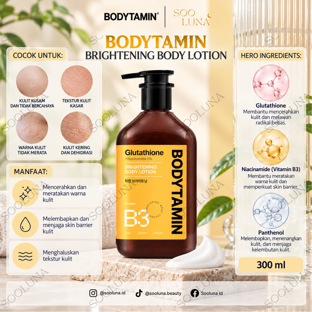 Bodytamin Brightening Body Lotion 300ml
