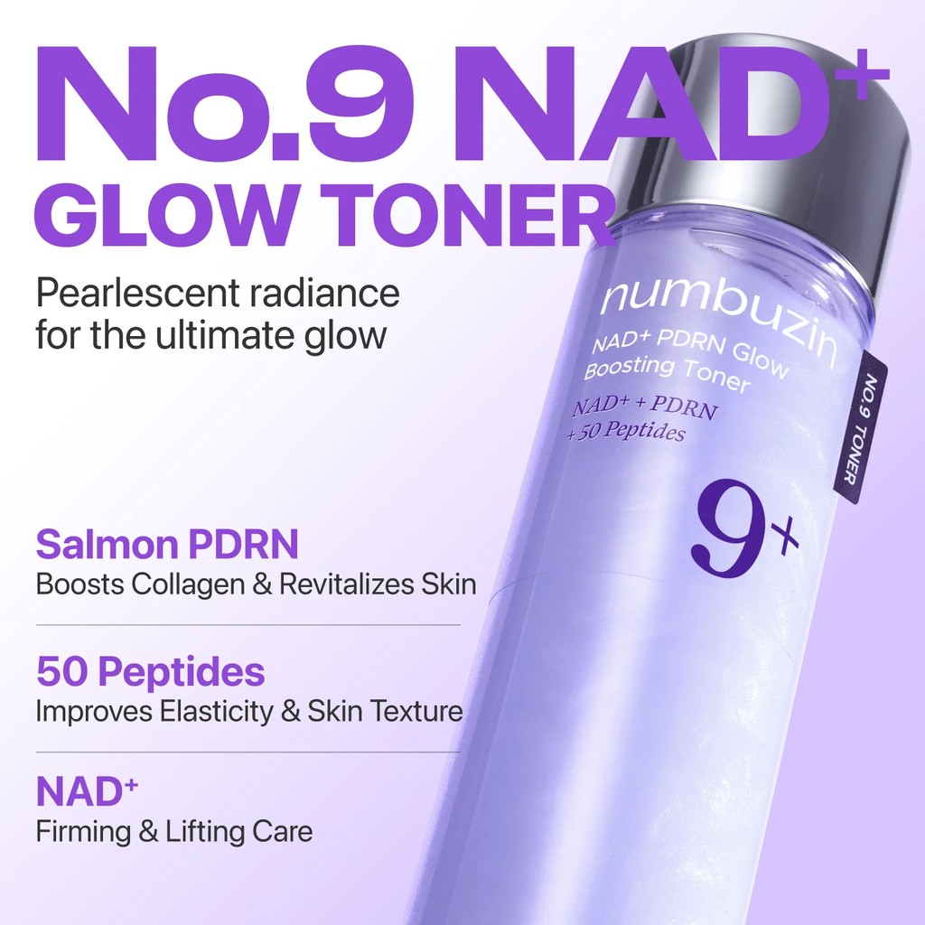 Numbuzin NO.9+ NAD+ PDRN GLOW BOOSTING TONER 150ML