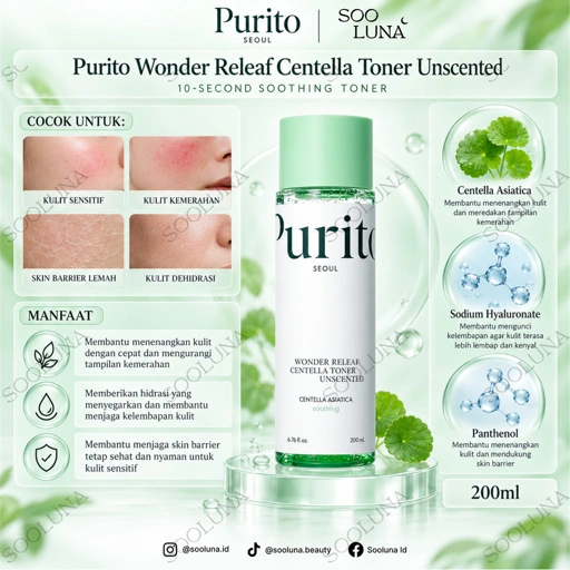 Purito Wonder Releaf Centella Toner Unscented 200ml