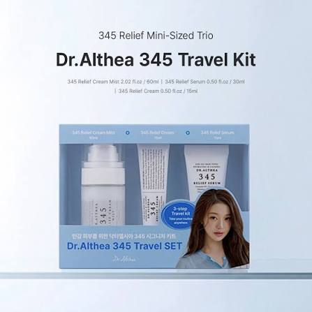 Dr Althea 345 Travel Set (Mist 60ml + Serum 15ml + Cream 15ml)