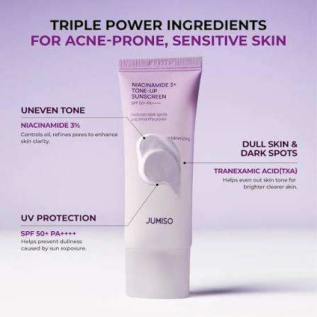 Jumiso Niacinamide 3 + Tone-up Sunscreen 40ml