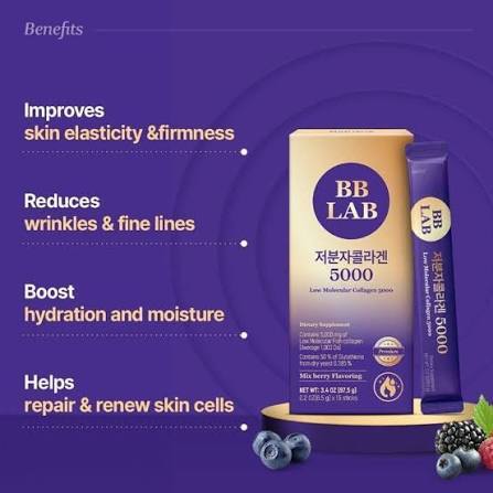 BB L4b L0w M0lecular Collagen 5000 (Isi 15 Sachet)