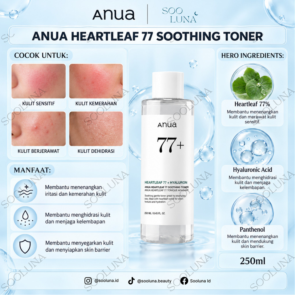 Anua Heartleaf 77 Soothing Toner 250ml