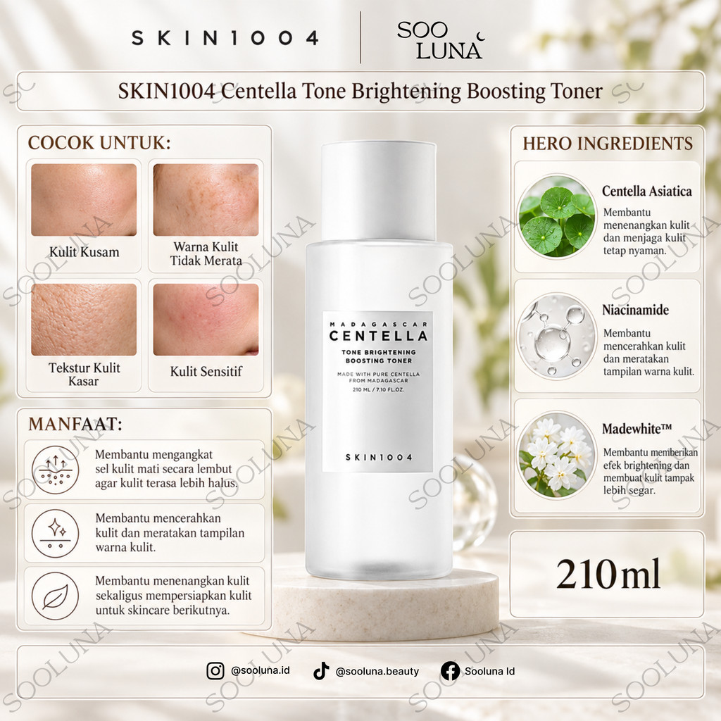 SKIN1004 Centella Tone Brightening Boosting Toner 210ml