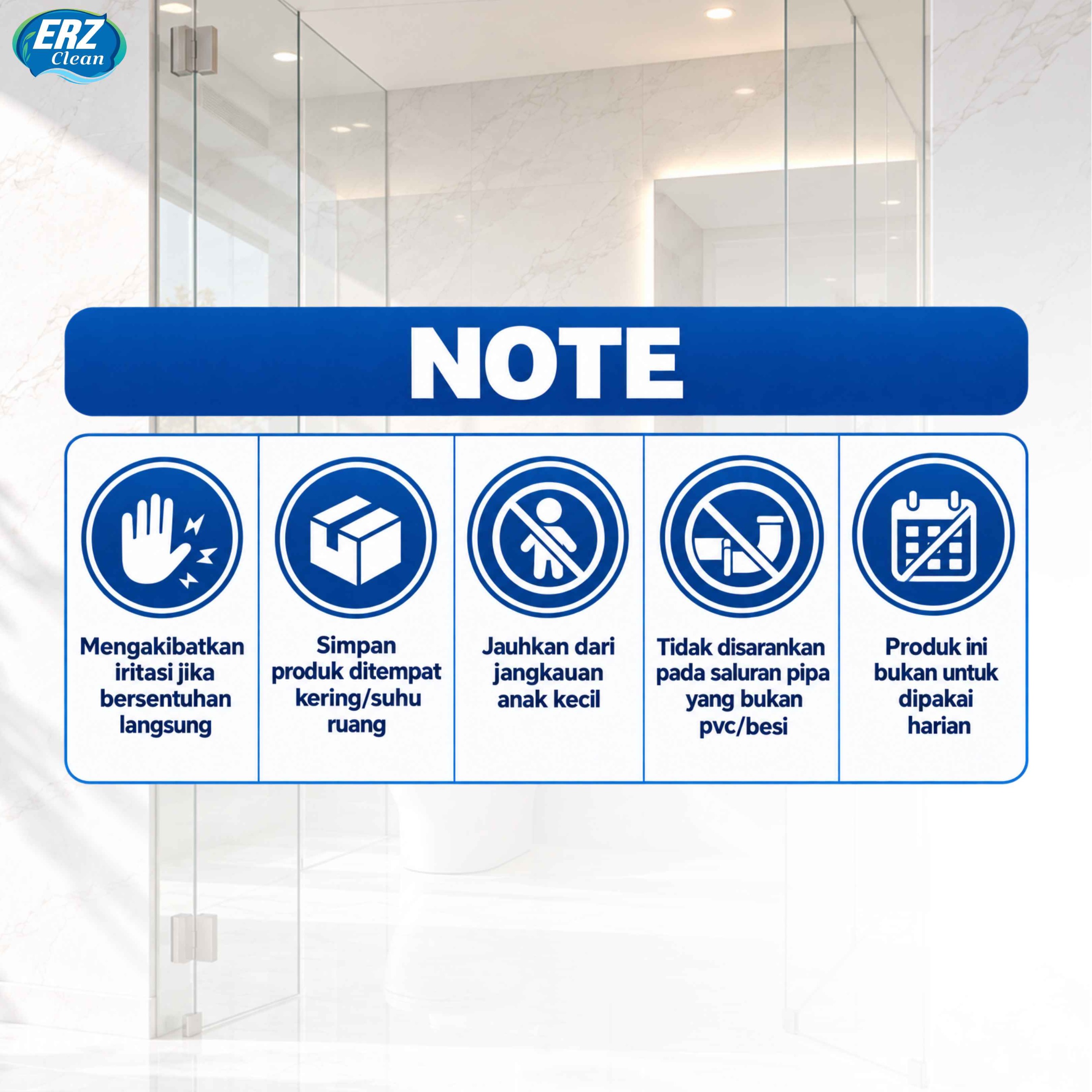 ERZ Clean Serbuk Anti Sumbat Saluran Pembuangan Air Pipa Toilet Wastafel Ampuh