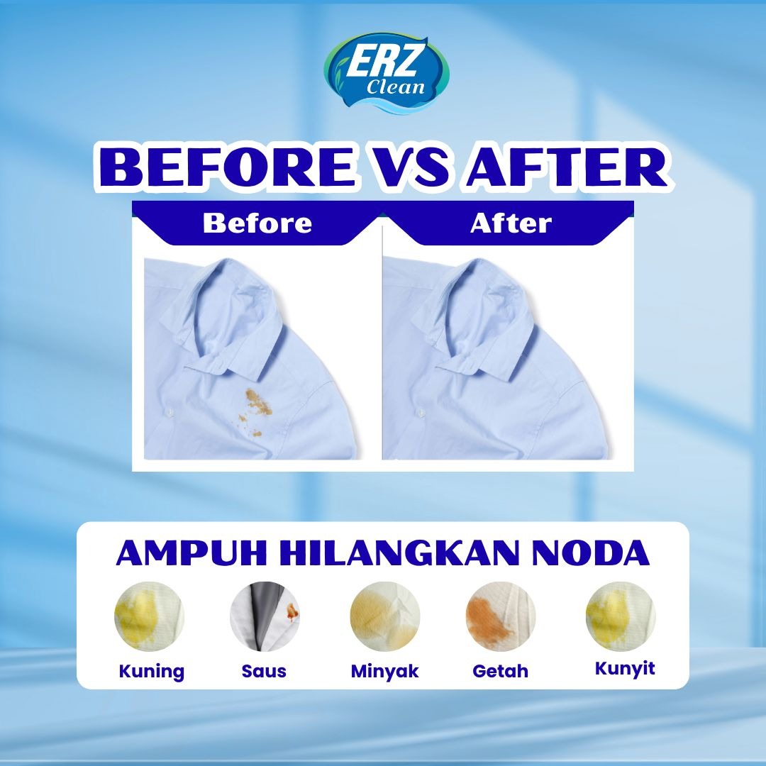 ERZ Clean Forkleen Pembersih Pakaian 1Kg Pemutih Penghilang Noda Membandel