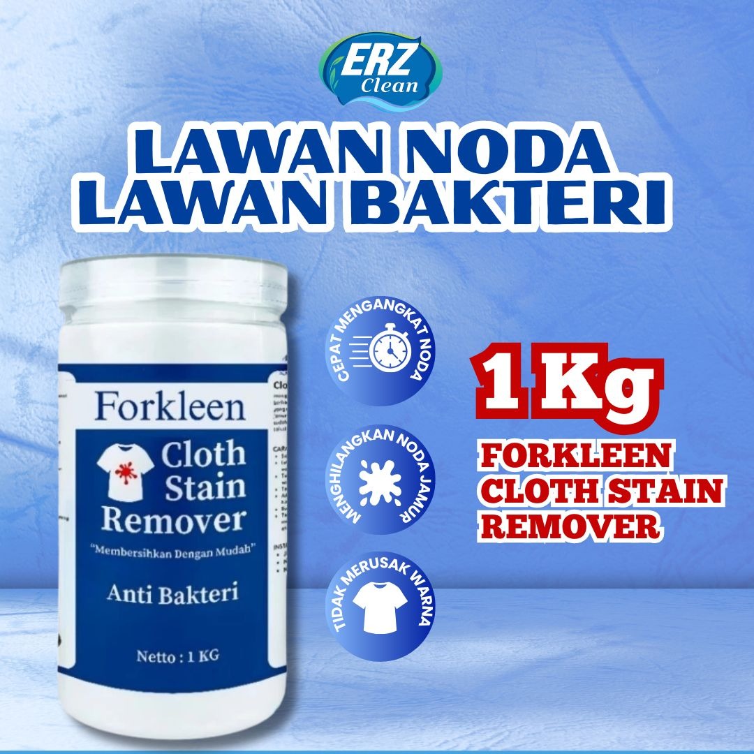 ERZ Clean Forkleen Pembersih Pakaian 1Kg Pemutih Penghilang Noda Membandel