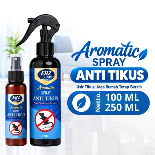 ERZ Clean Spray Pengusir Tikus Alami Formula Aromatic Ampuh Melindungi Rumah