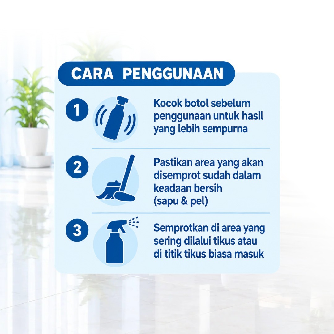 ERZ Clean Spray Pengusir Tikus Alami Formula Aromatic Ampuh Melindungi Rumah