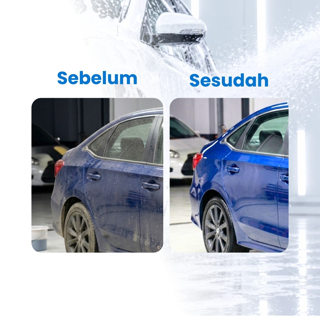 ERZ Clean Shampo Wax Motor Mobil Aroma Bubble Gum Busa Melimpah 1 Liter