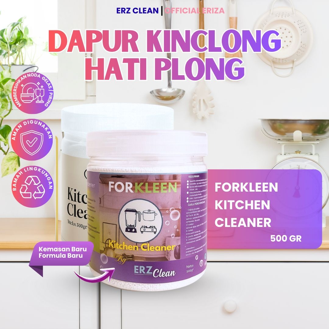 ERZ Clean Forkleen Pembersih Peralatan Dapur Kitchen Cleaner 250gr 500gr