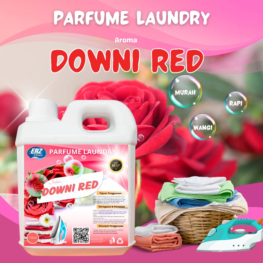 ERZ Clean Parfum Laundry Super Wangi Tahan Lama Pewangi Pakaian Anti Apek