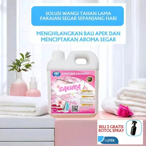ERZ Clean Parfum Laundry Super Wangi Tahan Lama Pewangi Pakaian Anti Apek