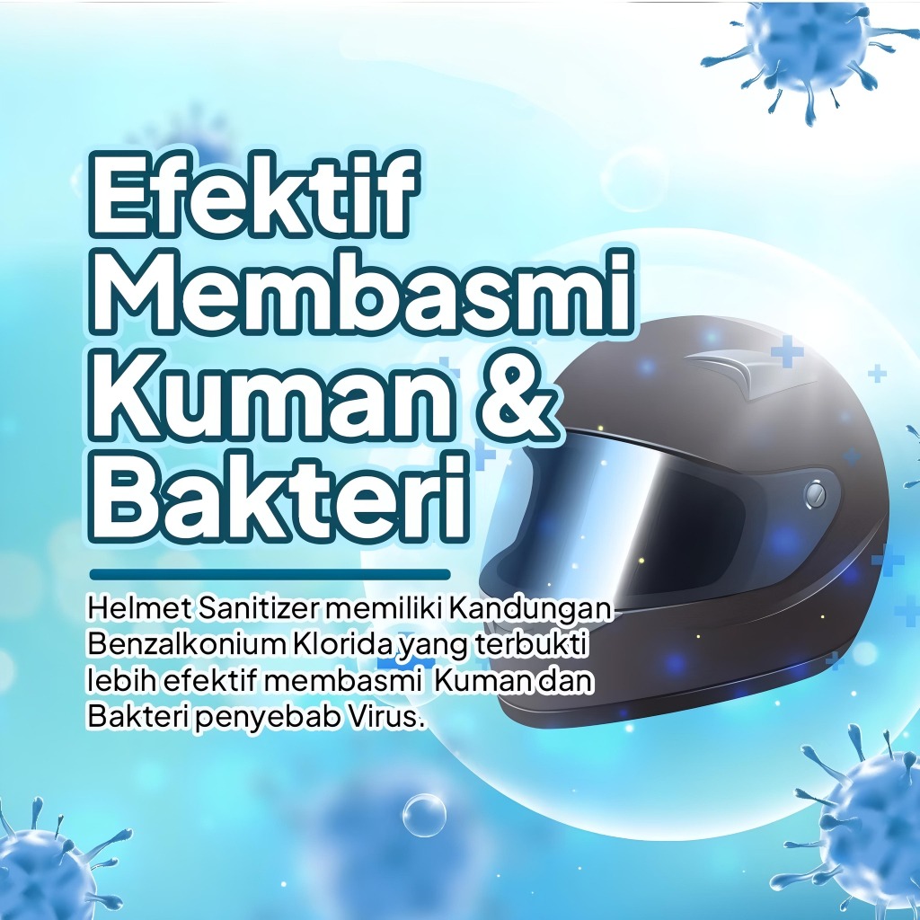 ERZ Clean Parfum Helm Penghilang Bau Anti Bakteri Anti Virus 60ml