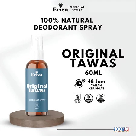 ERZ Clean Deodorant Tawas Spray Non Alkohol 60ml Alami Hilangkan Bau Ketiak