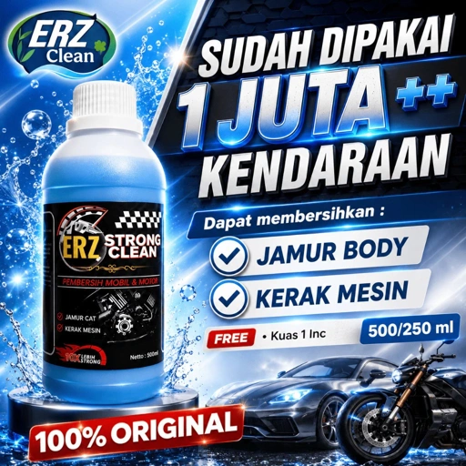 ERZ Clean Strong Clean Pembersih Jamur Kerak Body Mobil Motor Waterspot 250ml 500ml
