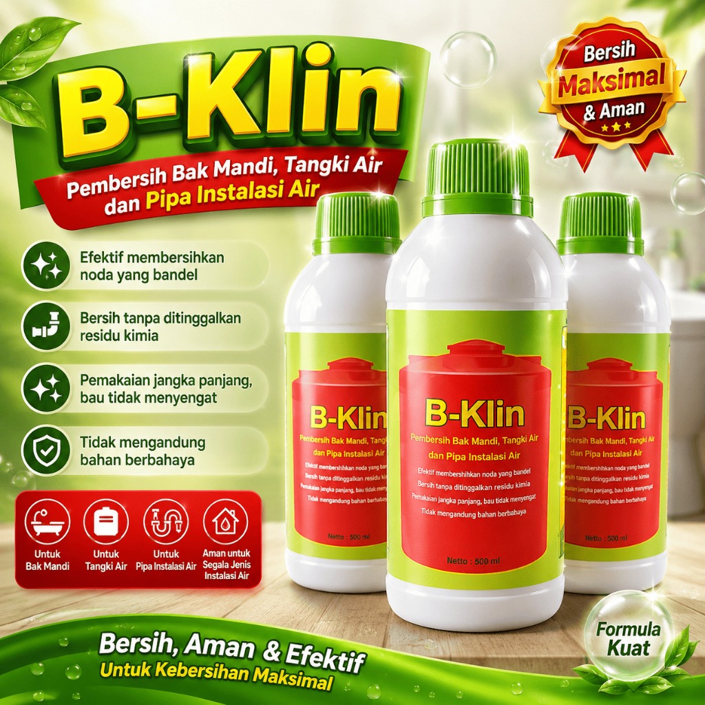 ERZ Clean BKlin Cairan Pembersih Toren Tandon Tangki Saluran Air 500ml
