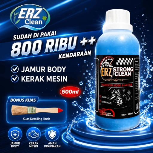 ERZ Clean Strong Clean Pembersih Jamur Kerak Body Mobil Motor Waterspot 250ml 500ml