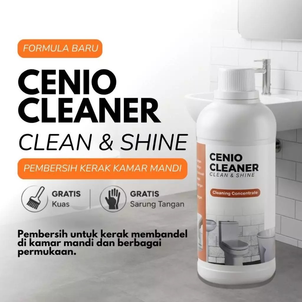ERZ Clean Pembersih Kerak Toilet Kamar Mandi Wastafel Kran 1 Liter cenio cleaner