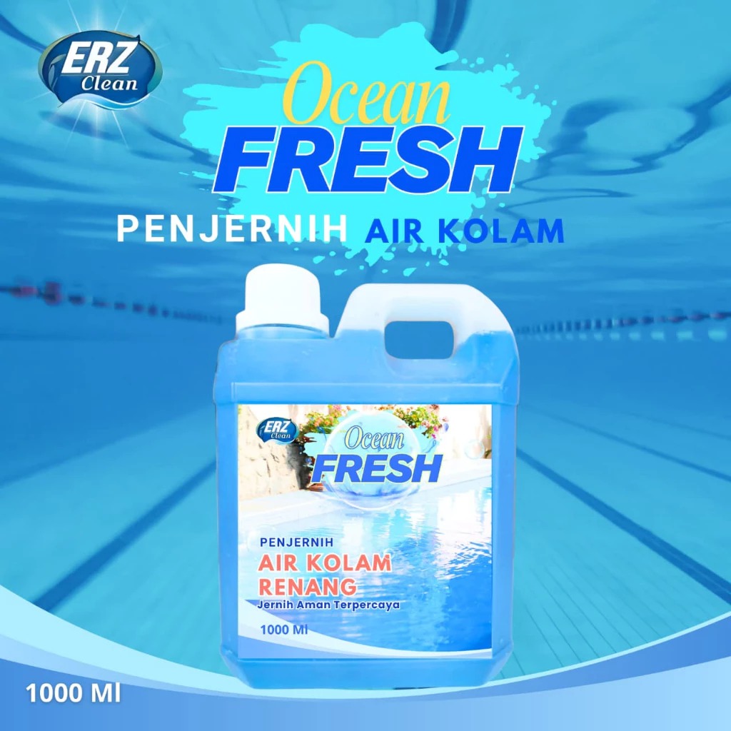 Anti Alga Pembiru Kolam Renang Anti Kuman Anti Lumut 1 L / Cairan Pembersih Air Kolam Ampuh by Erz Clean