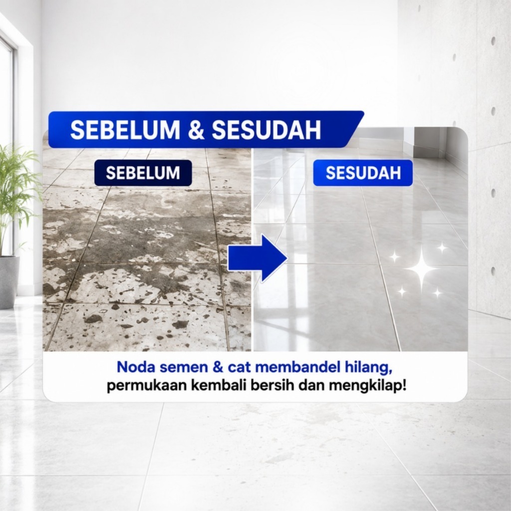ERZ Clean Semen dan Cat Remover - Cairan Pembersih Semen Keramik Lantai Kamar Mandi by ERZ Clean