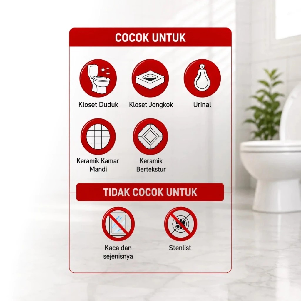 ERZ Clean Toilet Cleaner 1 Liter Pembersih Kamar Mandi WC Kloset Keramik Stainless