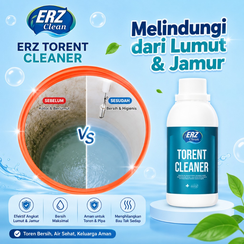ERZ Clean Torent Cleaner Pembersih Toren Tangki Bak Kamar Mandi Pipa Rumah