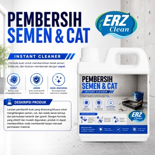 ERZ Clean Semen dan Cat Remover - Cairan Pembersih Semen Keramik Lantai Kamar Mandi by ERZ Clean