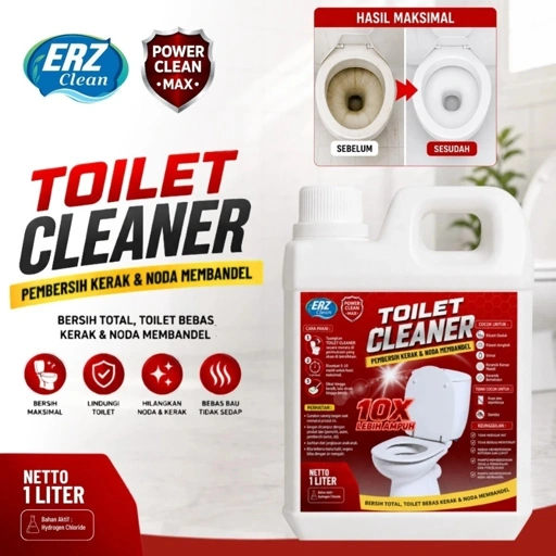 ERZ Clean Toilet Cleaner 1 Liter Pembersih Kamar Mandi WC Kloset Keramik Stainless