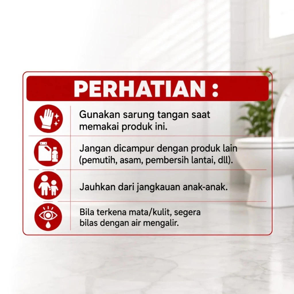 ERZ Clean Toilet Cleaner 1 Liter Pembersih Kamar Mandi WC Kloset Keramik Stainless