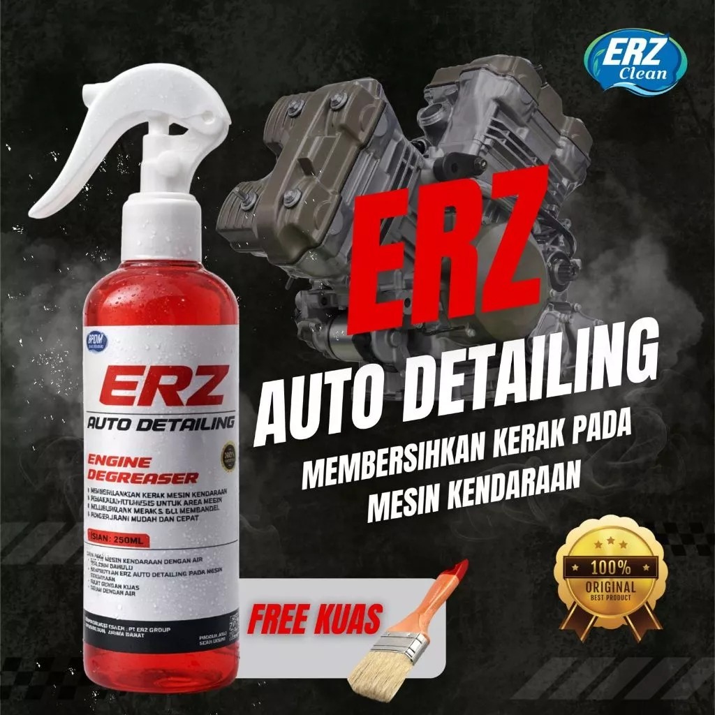 ERZ Clean Auto Detailing Pembersih Kerak Mesin Motor Mobil Engine Degreaser 250ml
