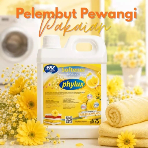 ERZ Clean Softener Pelembut Pewangi Pakaian Laundry Wangi Tahan Lama