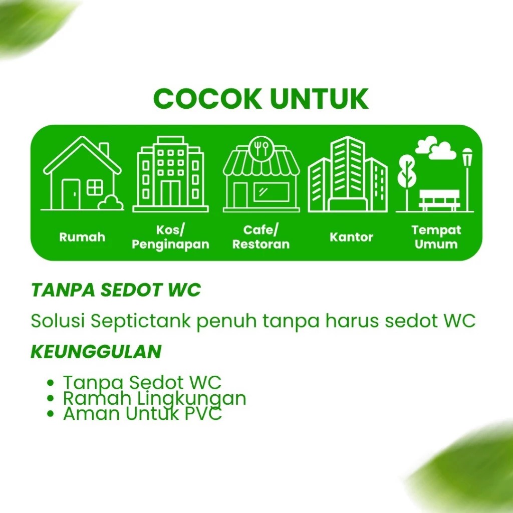 ERZ CLEAN Bio Tank 1 Liter Solusi Septictank WC Penuh Tanpa Sedot Pengurai Bakteri Penghilang Bau WC - Biotank untuk WC penuh tanpa sedot wc pengurai bakteri