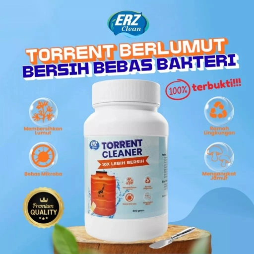 ERZ Clean Serbuk Pembersih Toren Air Anti Lumut Tandon Sumur Tangki Paralon Tanpa Sikat 500 gram