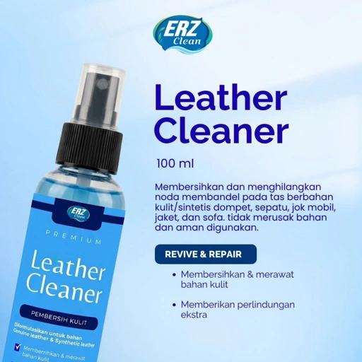 ERZ Clean Pembersih Tas Jaket Sepatu Kulit Anti Jamur Perawatan Premium 100ml