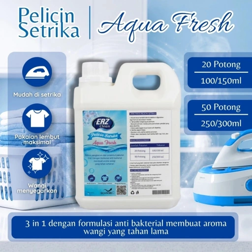 ERZ Clean Parfum Booster 1 Liter Pewangi Pelicin Setrika Pakaian Laundry
