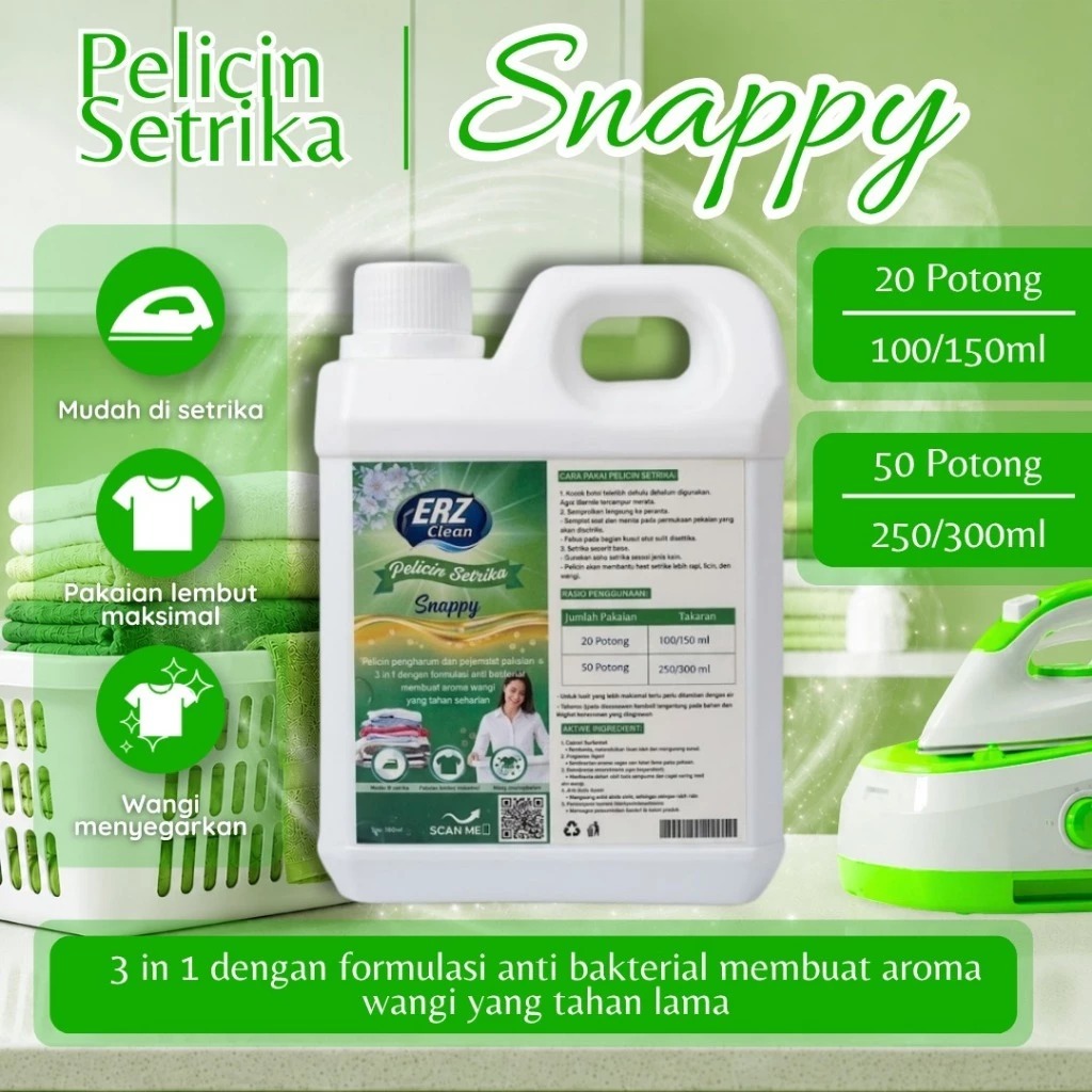ERZ Clean Parfum Booster 1 Liter Pewangi Pelicin Setrika Pakaian Laundry
