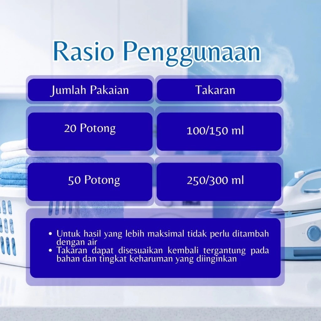 ERZ Clean Parfum Booster 1 Liter Pewangi Pelicin Setrika Pakaian Laundry