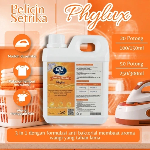 ERZ Clean Parfum Booster 1 Liter Pewangi Pelicin Setrika Pakaian Laundry