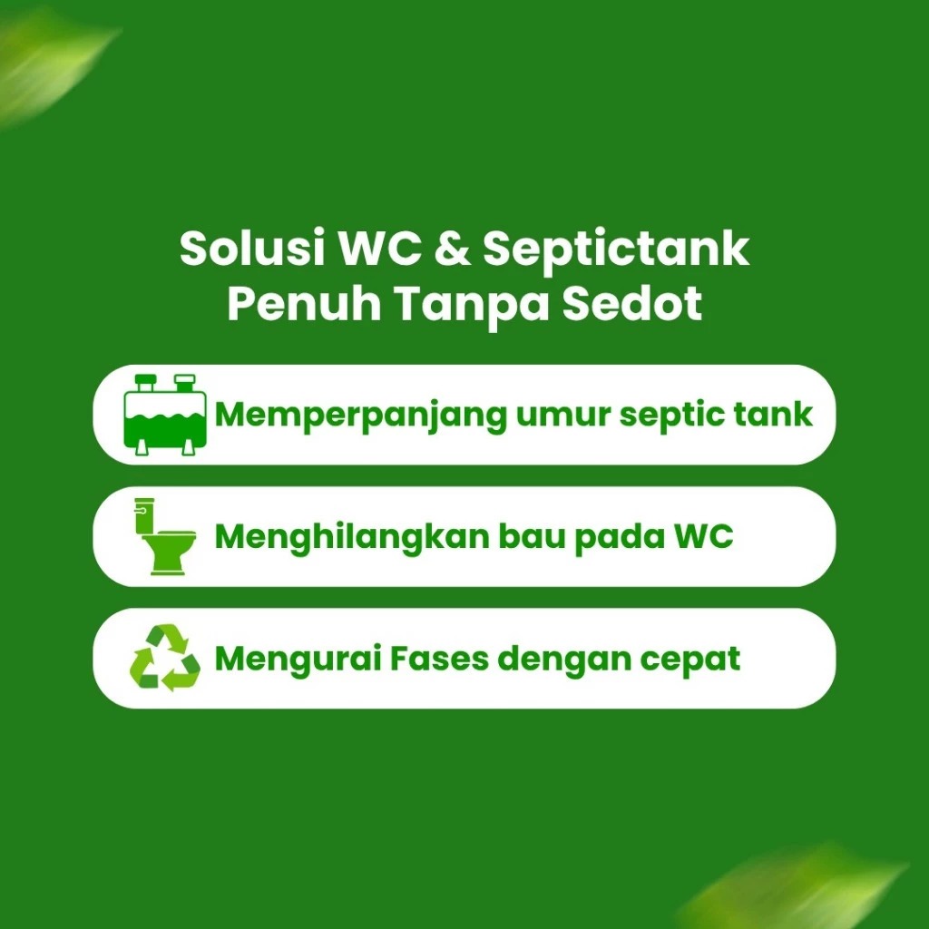 ERZ CLEAN Bio Tank 1 Liter Solusi Septictank WC Penuh Tanpa Sedot Pengurai Bakteri Penghilang Bau WC - Biotank untuk WC penuh tanpa sedot wc pengurai bakteri
