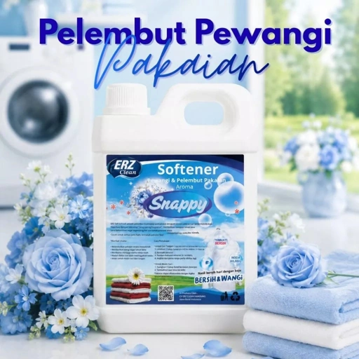 ERZ Clean Softener Pelembut Pewangi Pakaian Laundry Wangi Tahan Lama