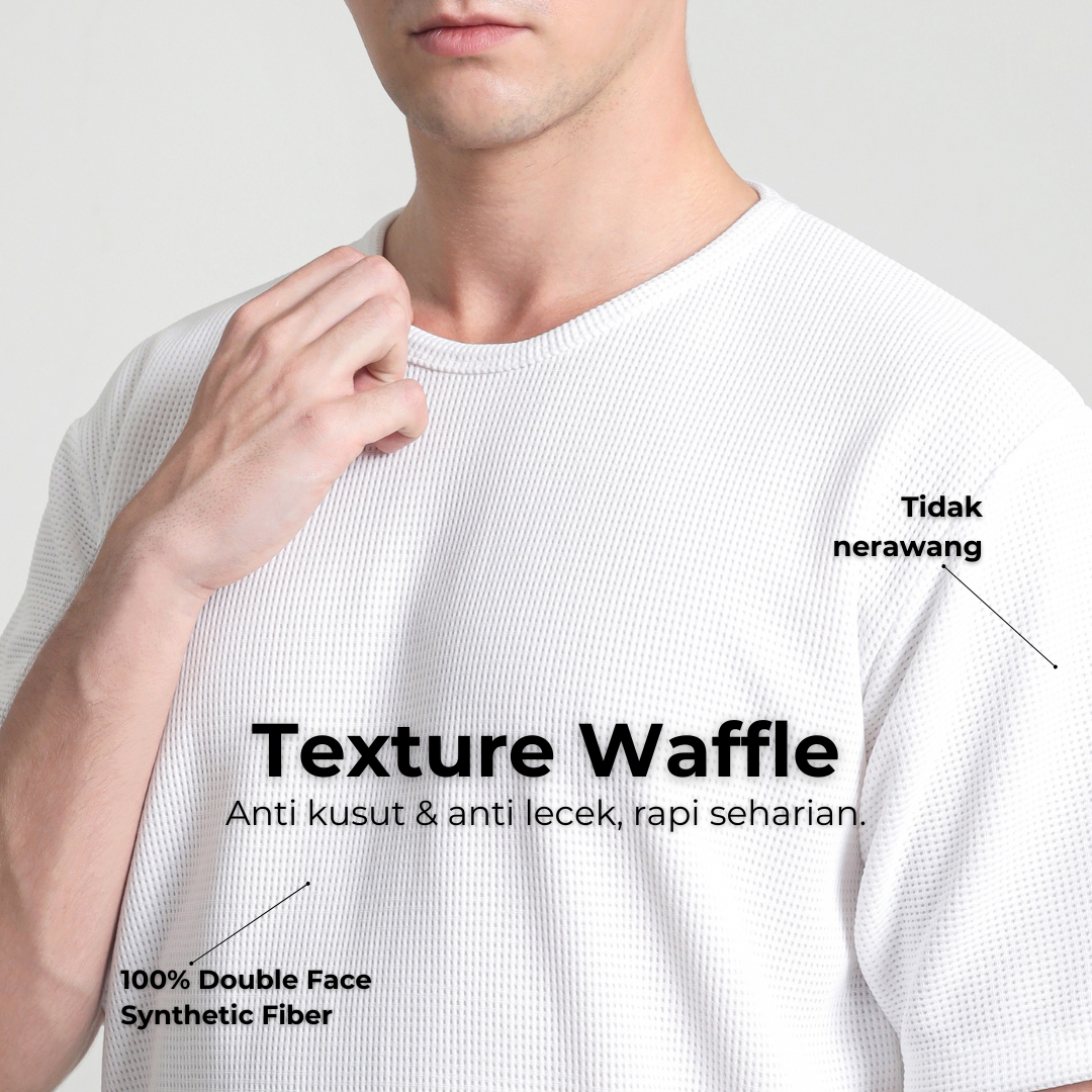 Bentley Waffle Knit T-Shirt White