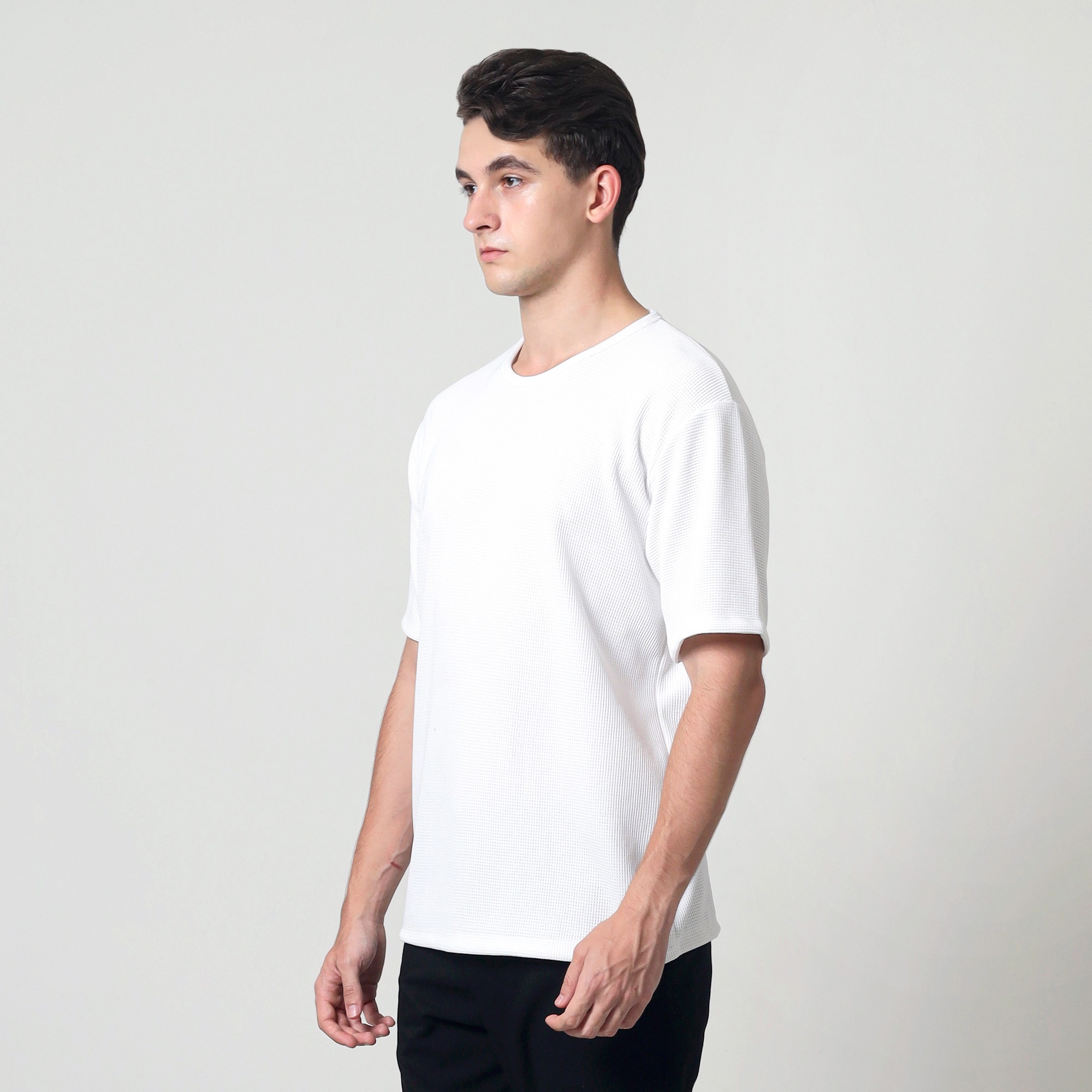 Bentley Waffle Knit T-Shirt White