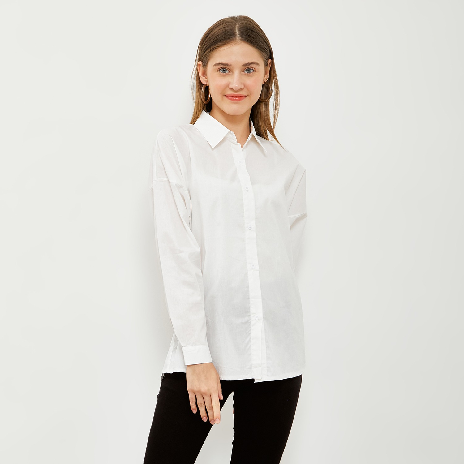 Iseul Oversize Cotton Shirt LS