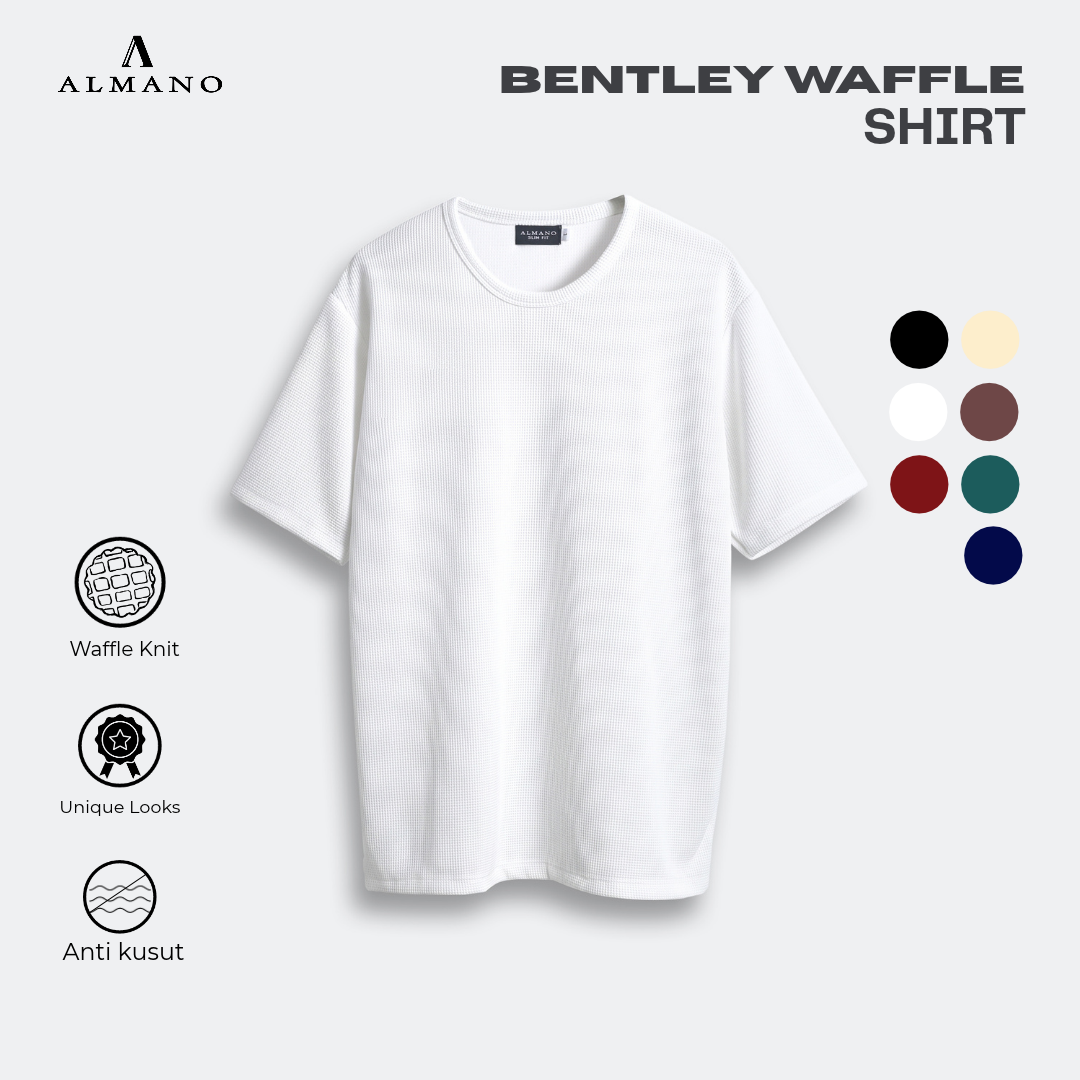 Bentley Waffle Knit T-Shirt White
