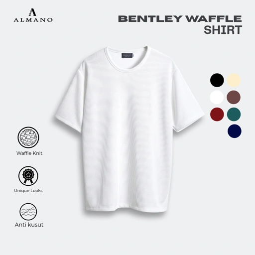 Bentley Waffle Knit T-Shirt White